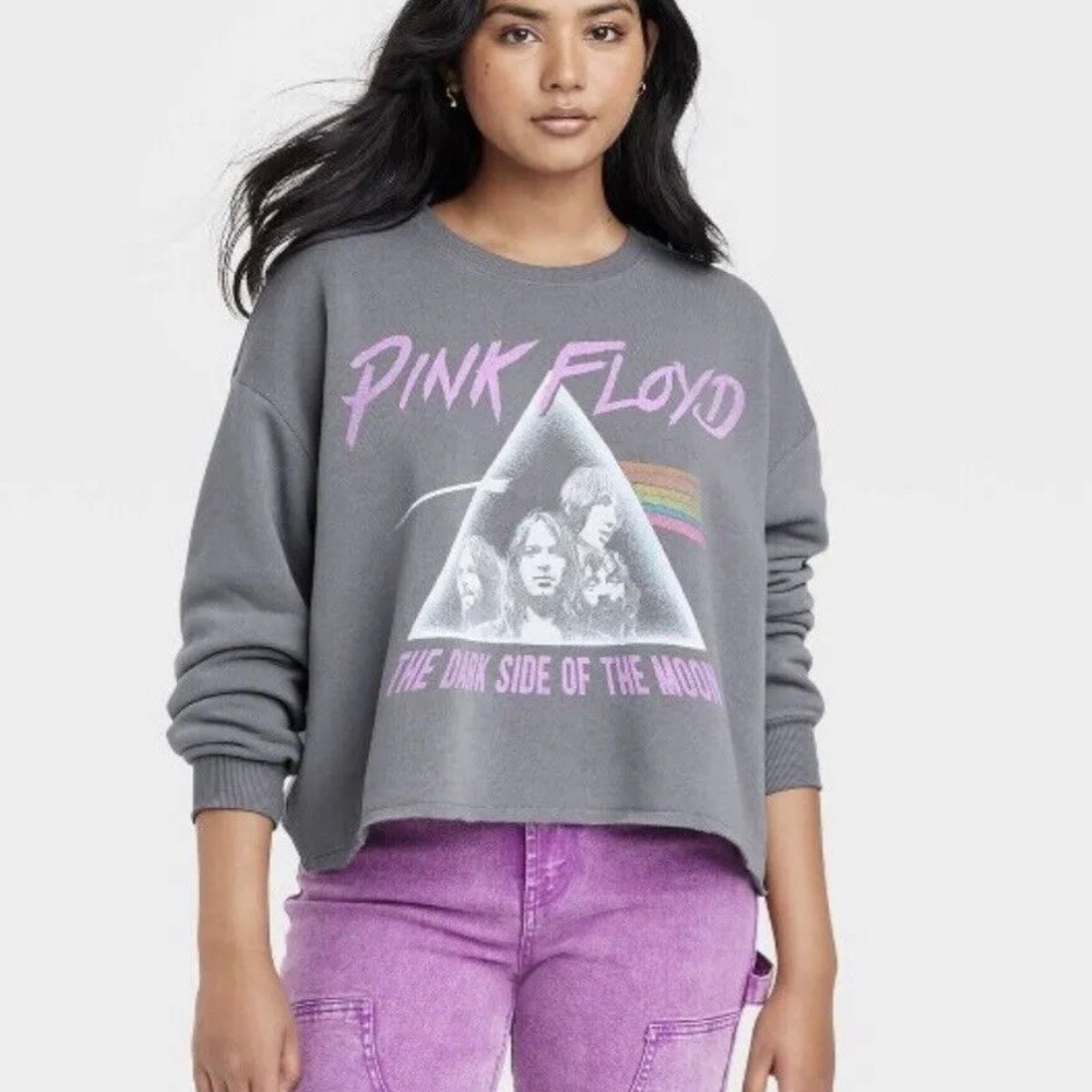Women's Pink Floyd Graphic Sweatshirt - gray